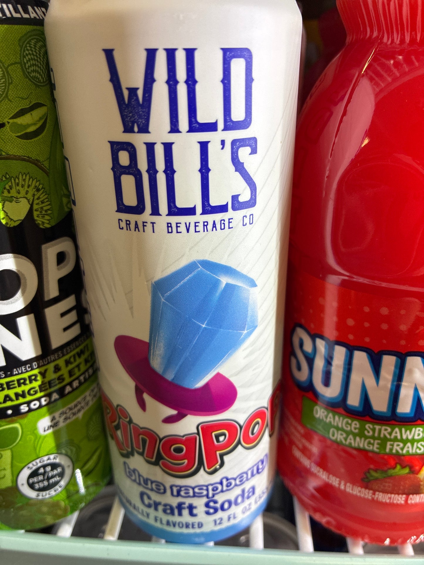 Wild bills ring pop blue raspberry