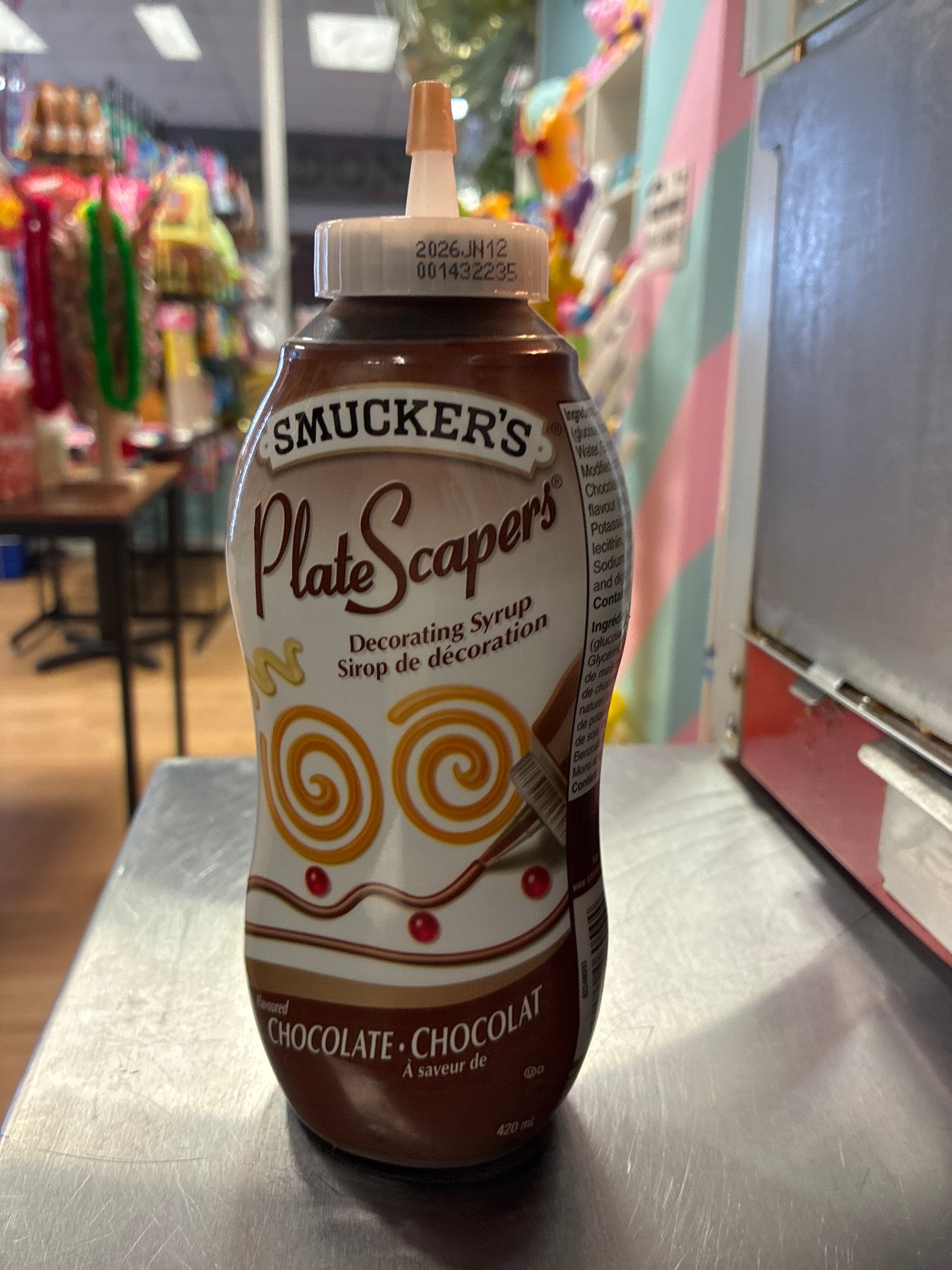 Smuckers chocolate plate scrapers