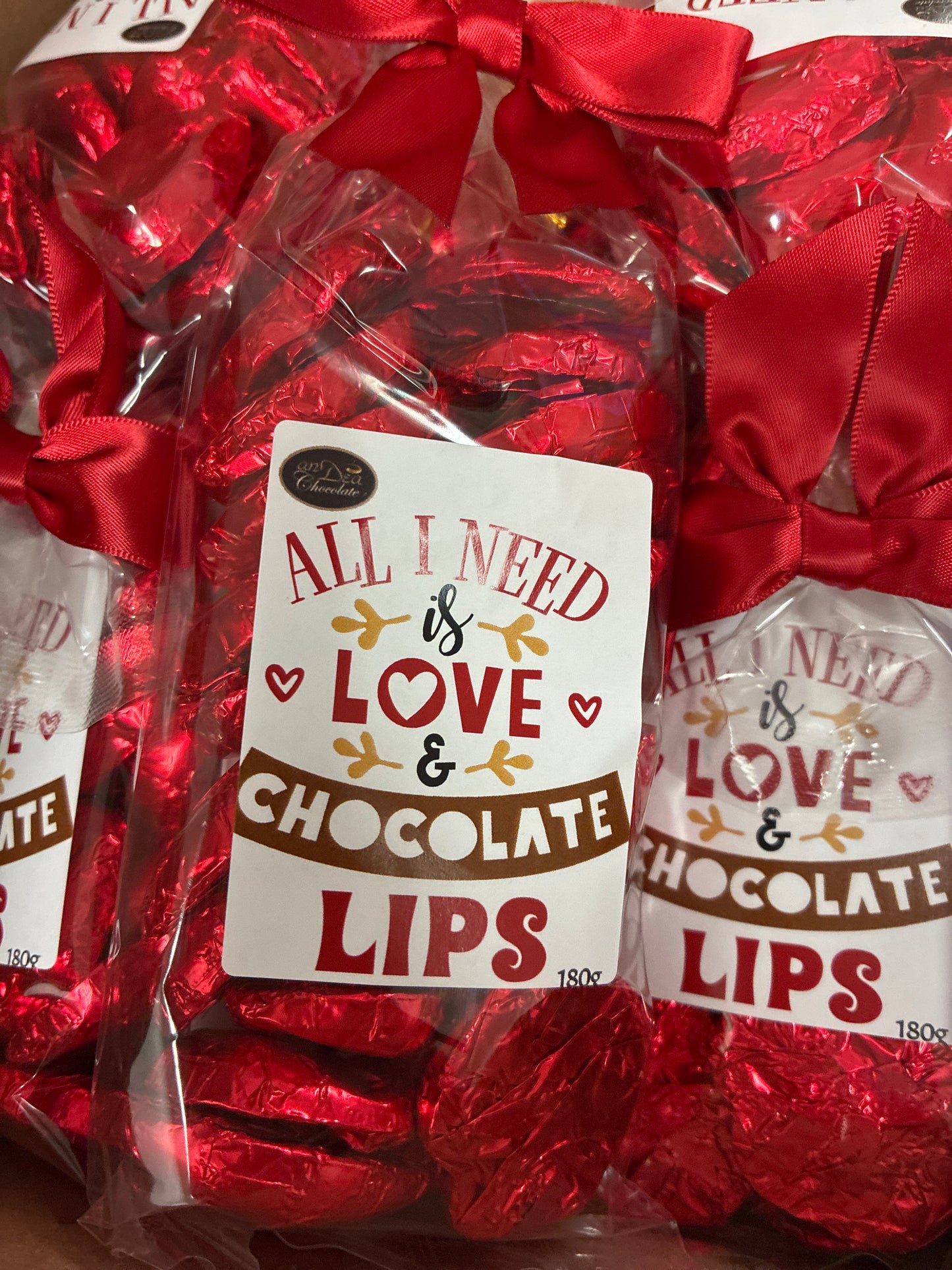 Chocolate lips, bag