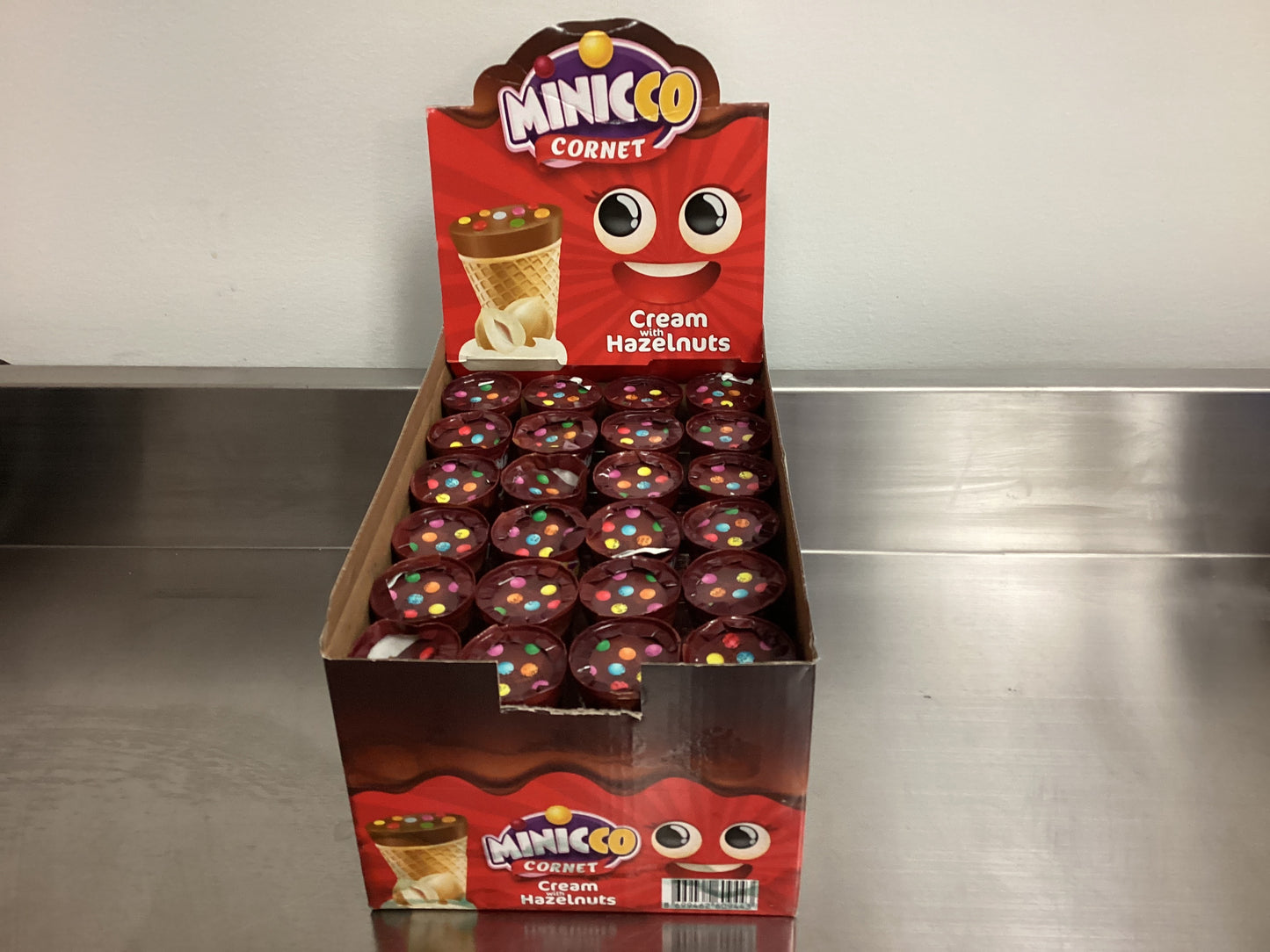 Minicco Cornet Cream with Hazelnuts 25g