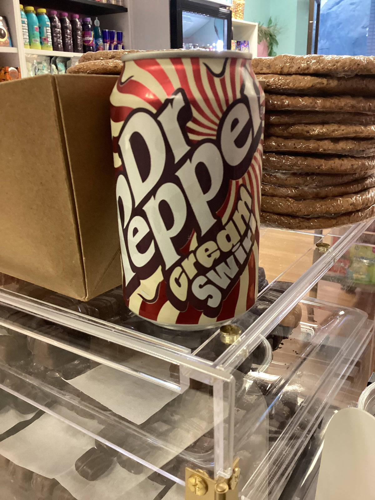 Dr Pepper cream swirl
