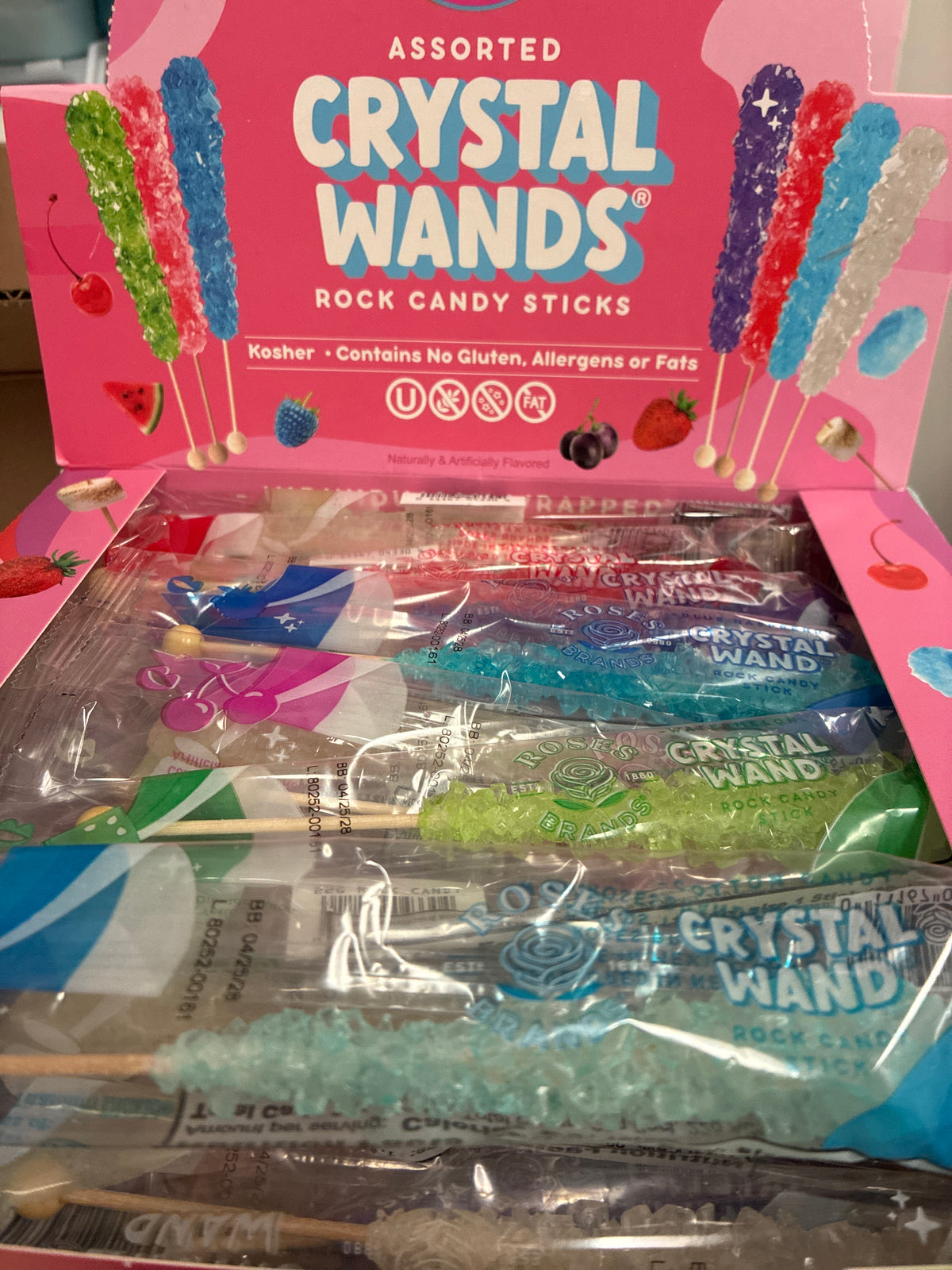 Crystal wands rock candy sticks