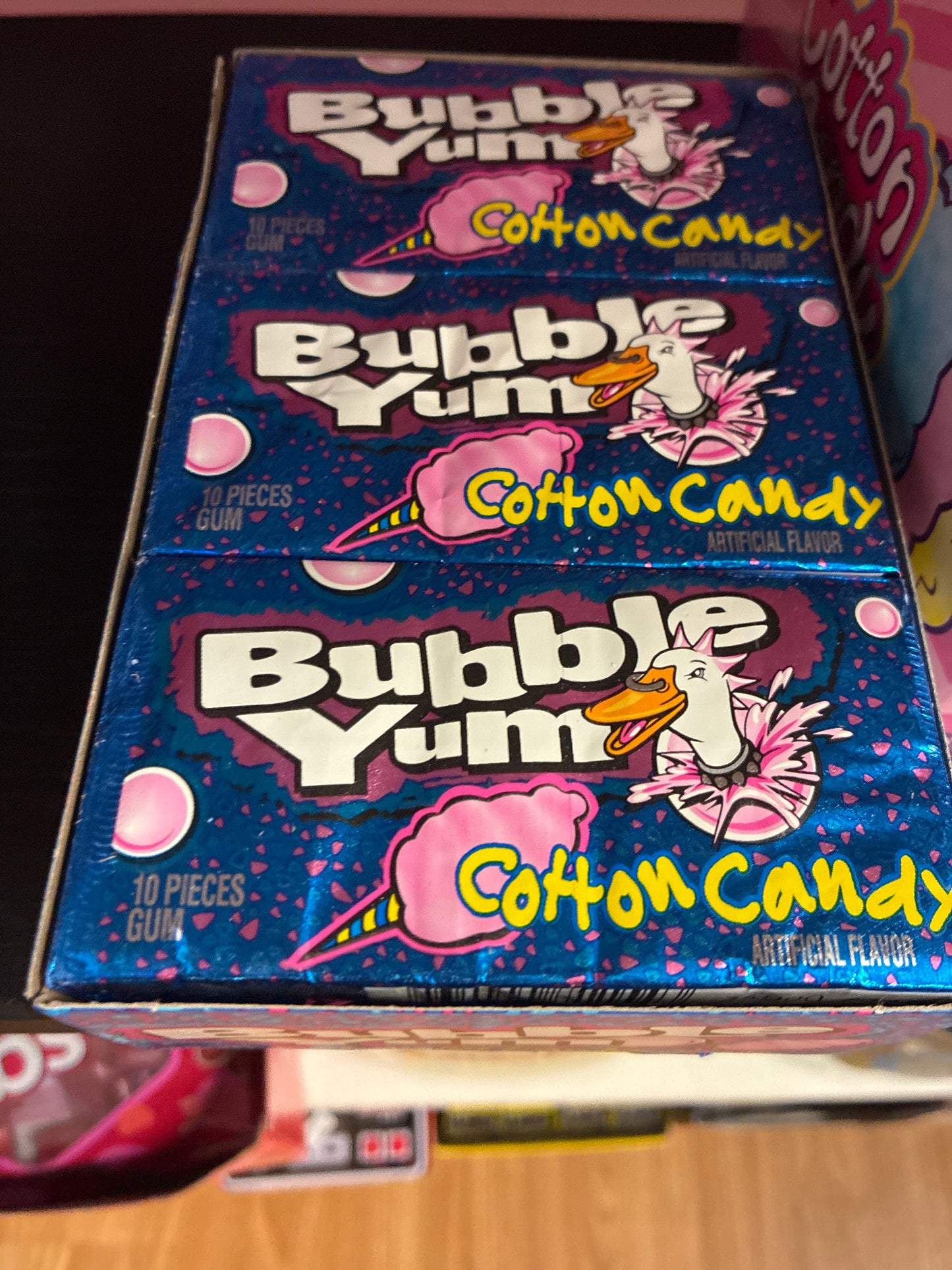 Bubble yum cotton candy