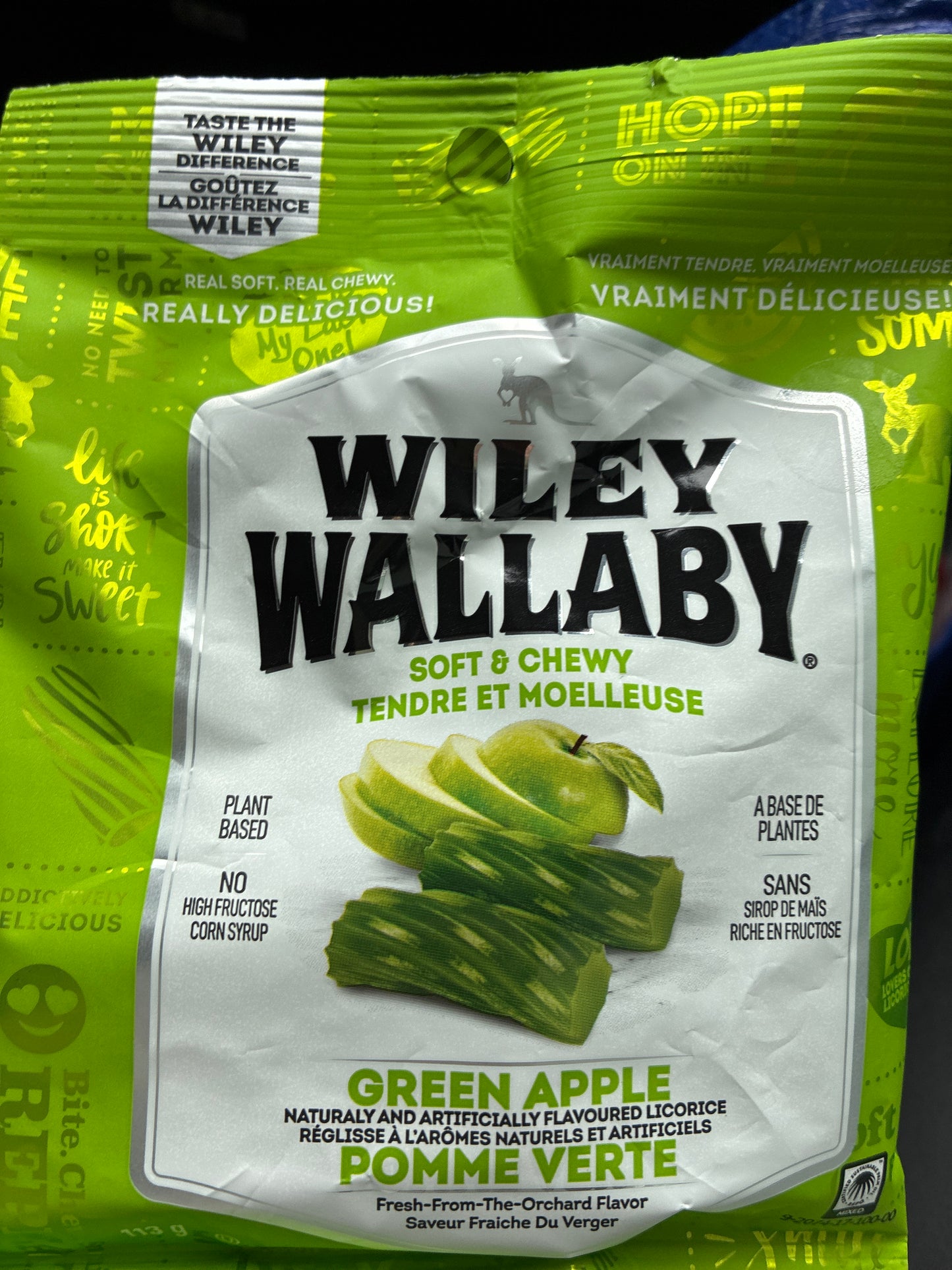 Wiley Wallaby Green Apple 113g
