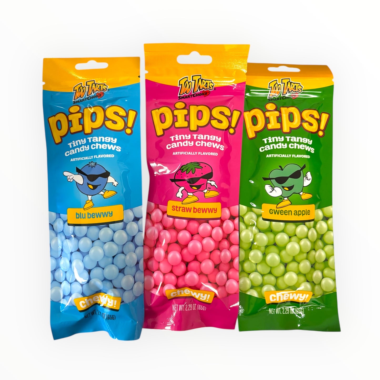 Pips Tiny Tangy Candy Chew Surprise Flavor 65g