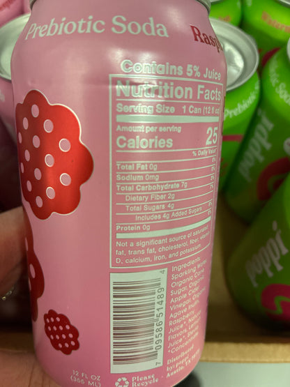 Poppi Raspberry prebiotic