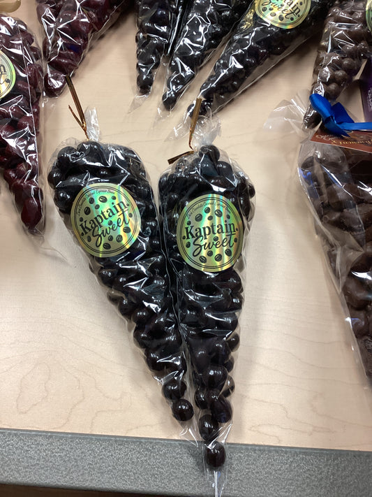 Dark chocolate covered espresso beans