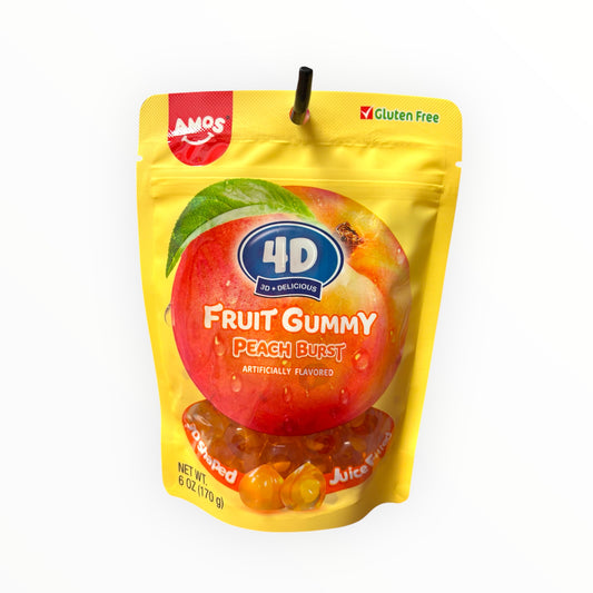 4D Fruit Gummy - Peach Burst