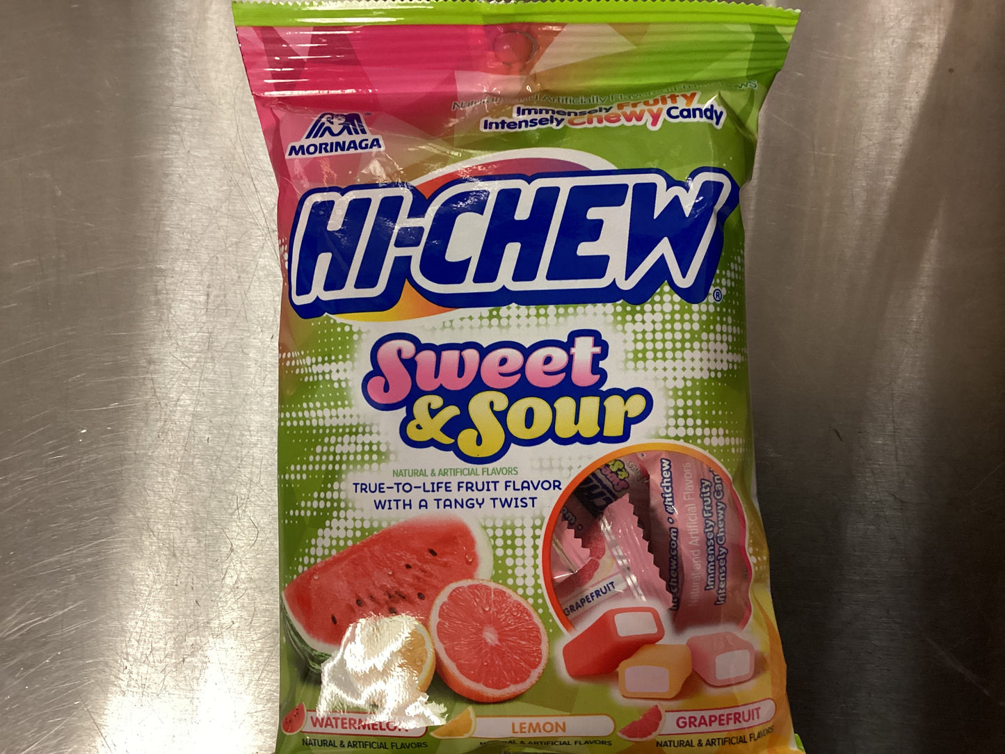 Hi-Chew Sweet & Sour Watermelon , Lemon, Grapefruit