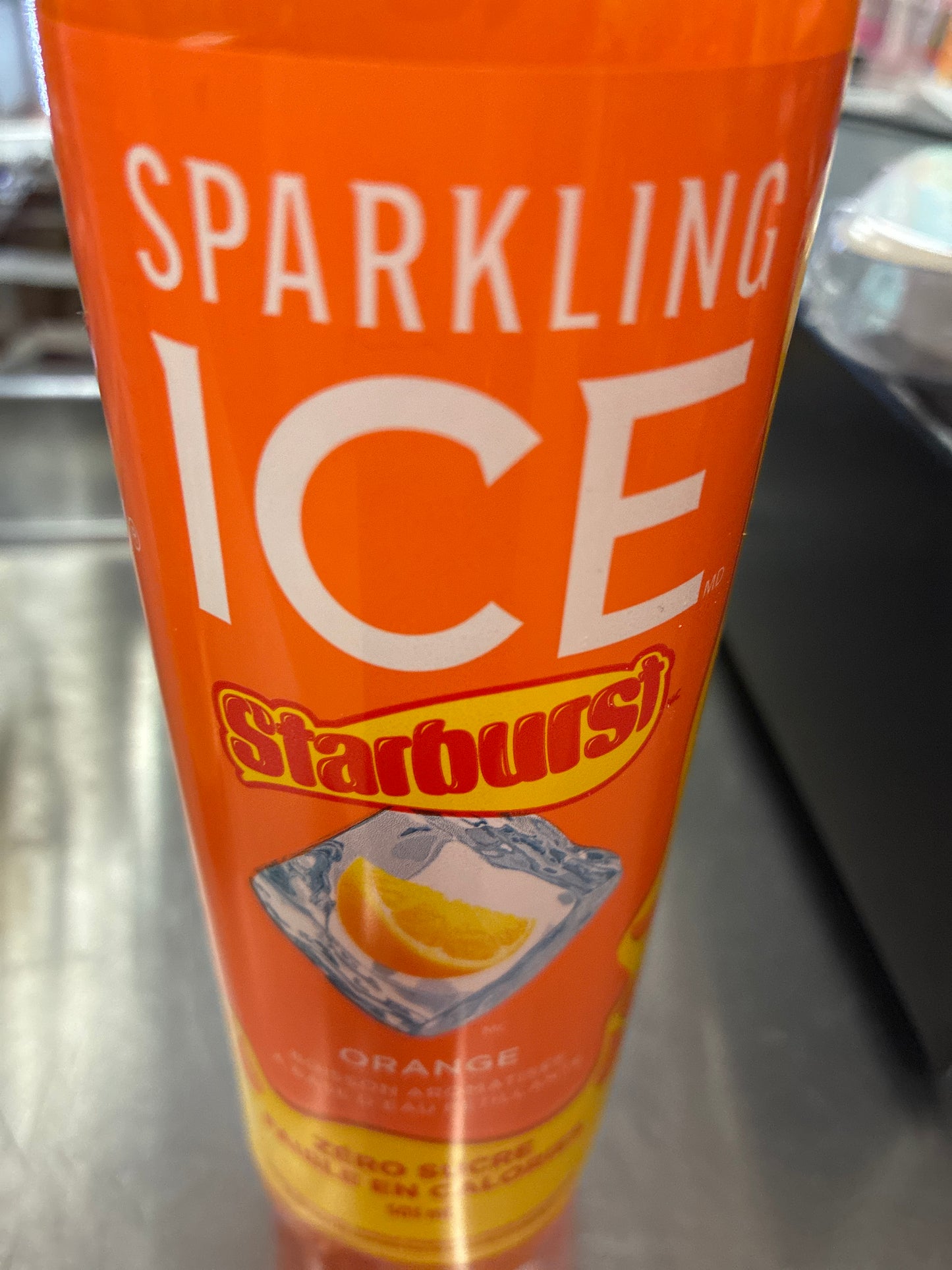 Sparkling starburst orange