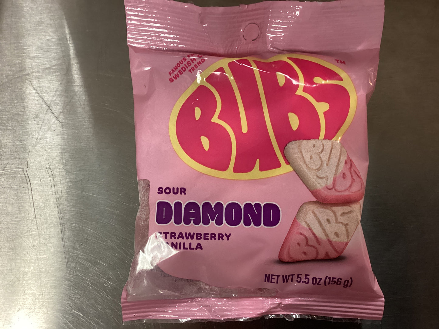 Bubs Sour Diamonds Strawberry Vanilla 156g