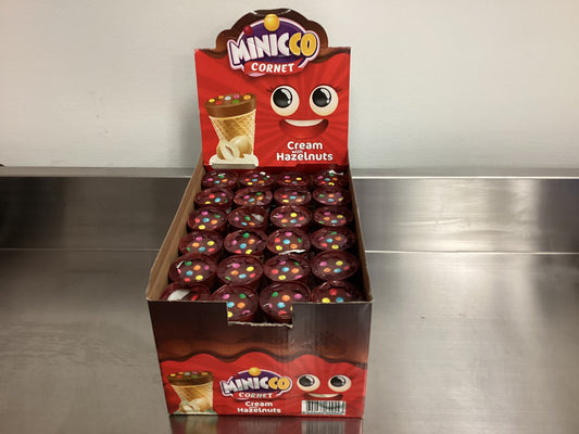 Minicco Cornet Cream with Hazelnuts 25g