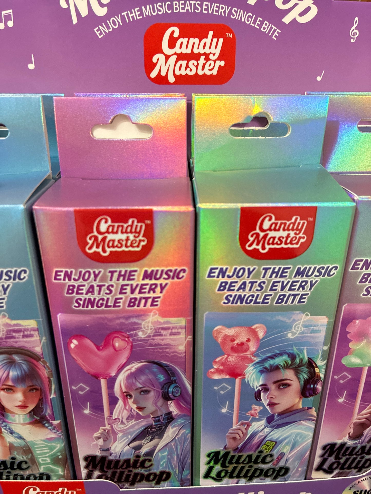 Candy master music lollipop strawberry