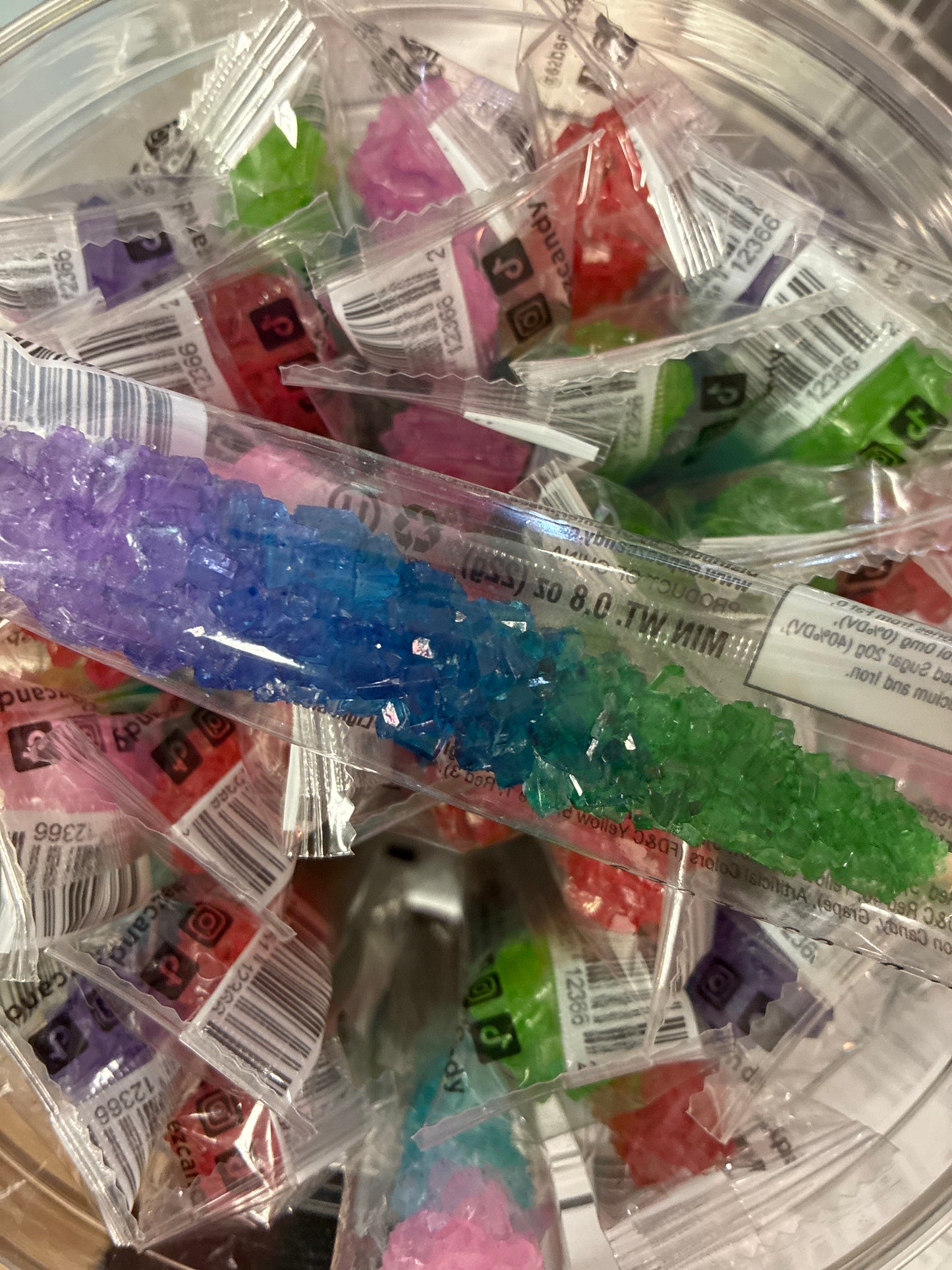 Tie Dye Rock Candy