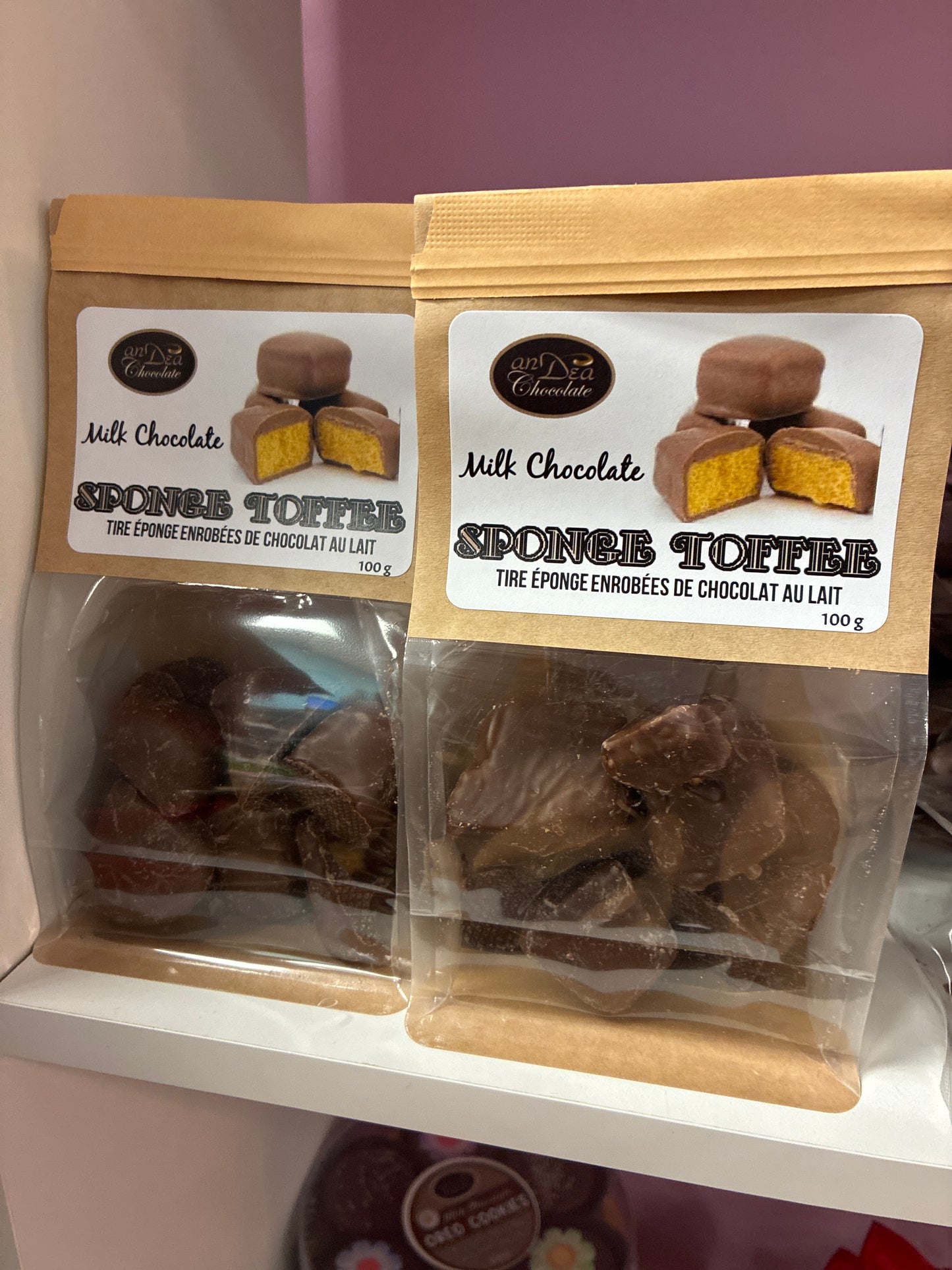 Sponge toffee chocolate