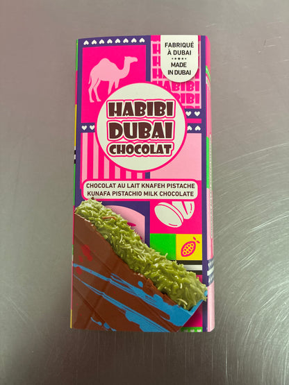 Dubai Kunafa Pistachio Milk Chocolate 200g
