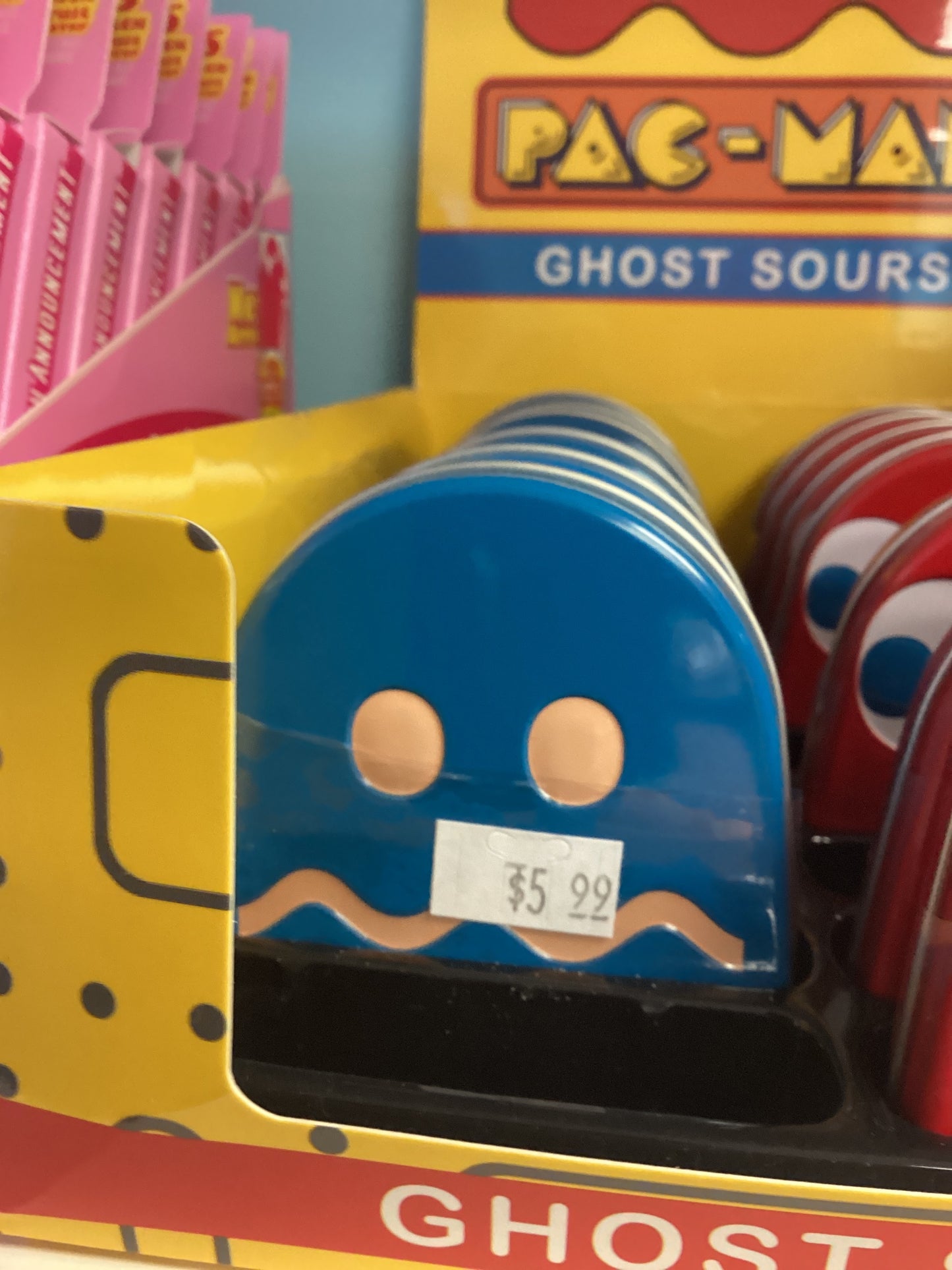 PAC MAN ghost blue