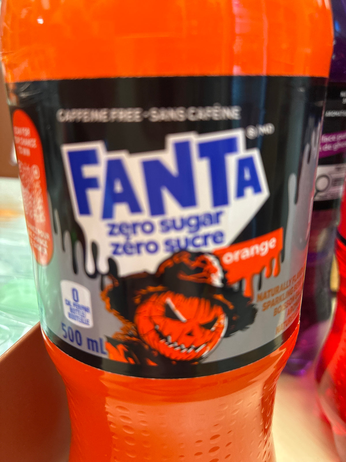 Fanta zero sugar orange