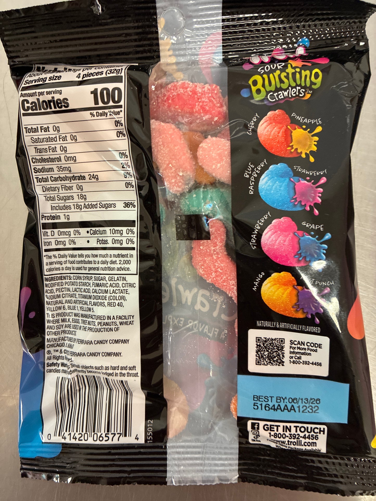 Trolling Sour Bursting Crawlers 120g