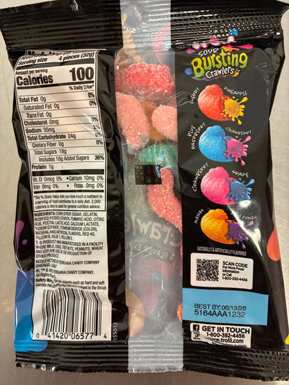 Trolling Sour Bursting Crawlers 120g