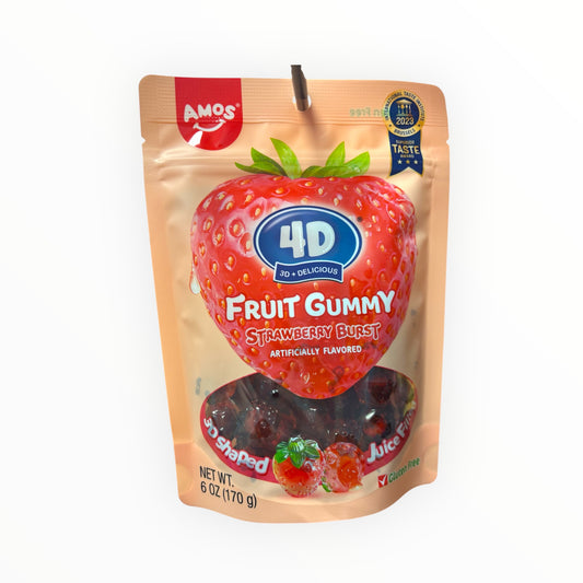4D Fruit Gummy - Strawberry Burst