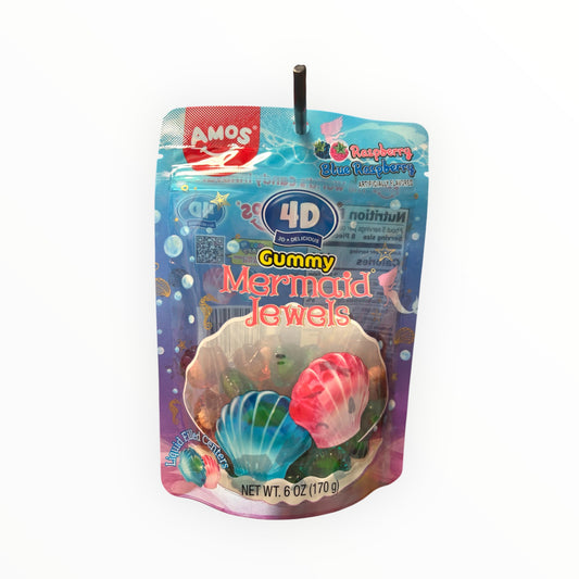 4D Mermaid Jewels - Rasberry & Blue Raspberry