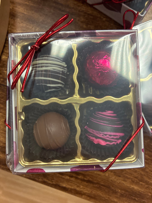 Assorted truffles 4 pc