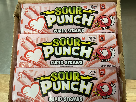 Sour Punch Cupid Straws 91g