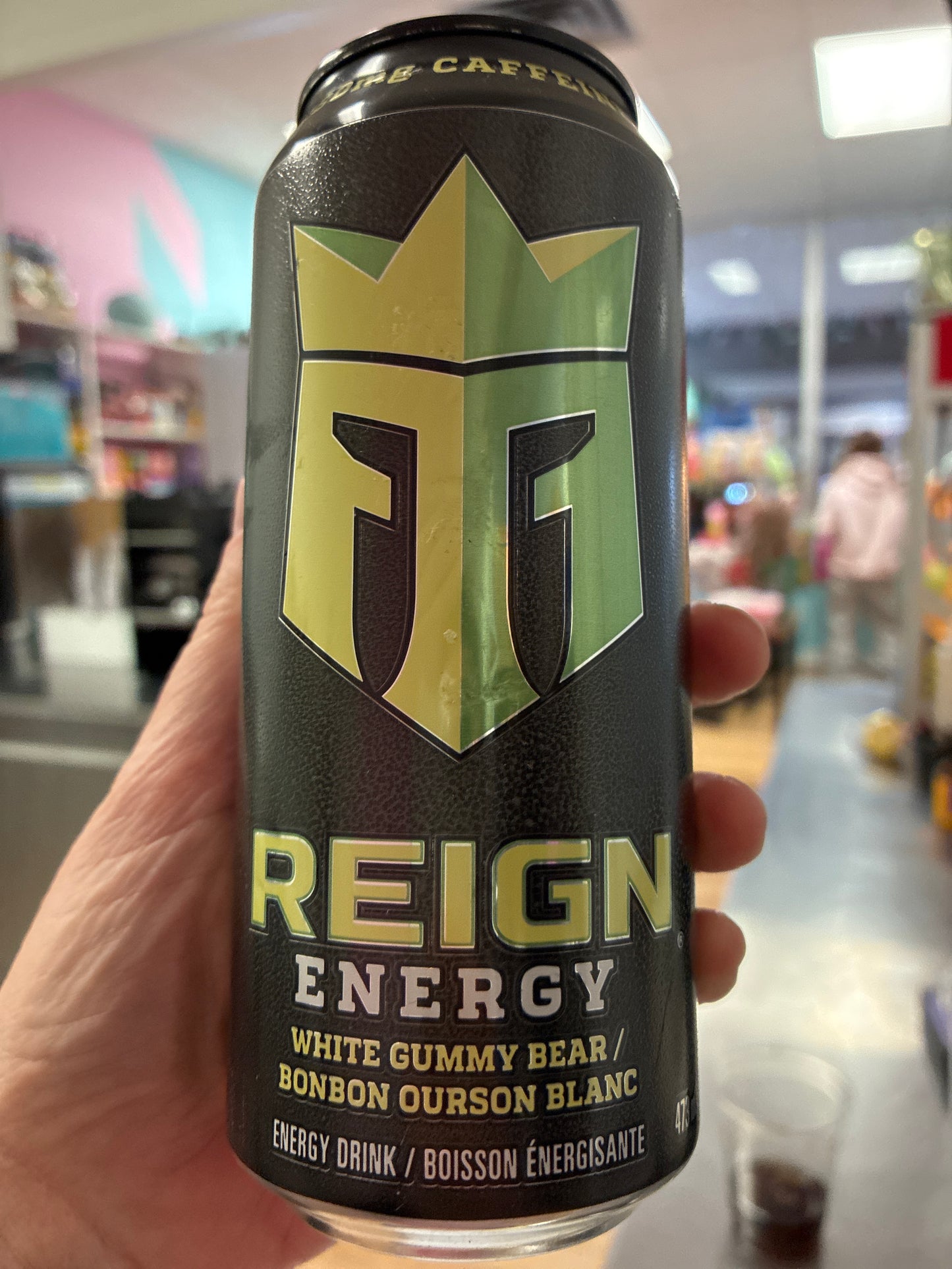 Reign energy white gummy bear
