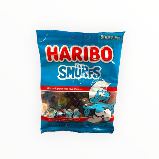 Haribo - The Smurfs Raspberry & Strawberry 113g