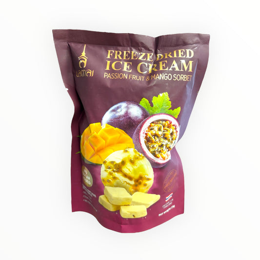 Freeze Dried Ice Cream - Passion Fruit & Mango Sorbet 25g
