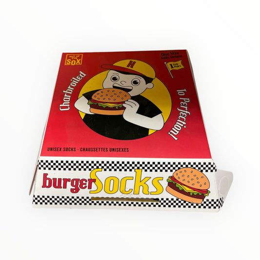 Funny Burger Socks - Unisex One Size