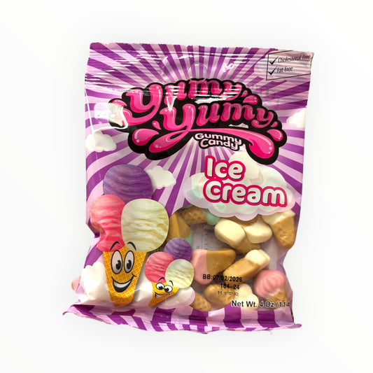 Yum Yum Gummy Candy - Ice Cream 114g