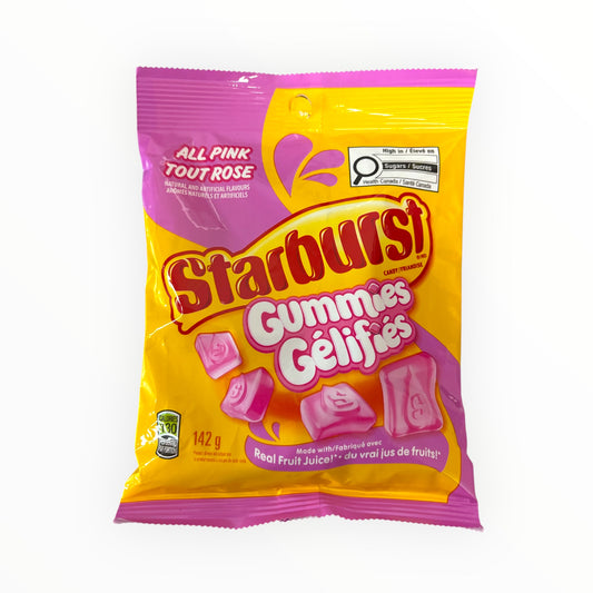 Starburst Gummies All Pink - Real Fruit Juice 142g