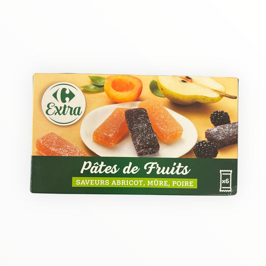 Pâtes de Fruits (Abricot,Mûre,Poire) 180g