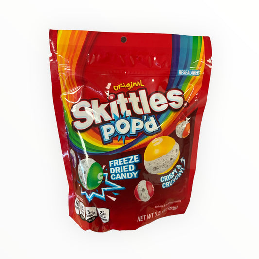 Original Skittles Pop’d FREEZE DRIED CANDY 155g