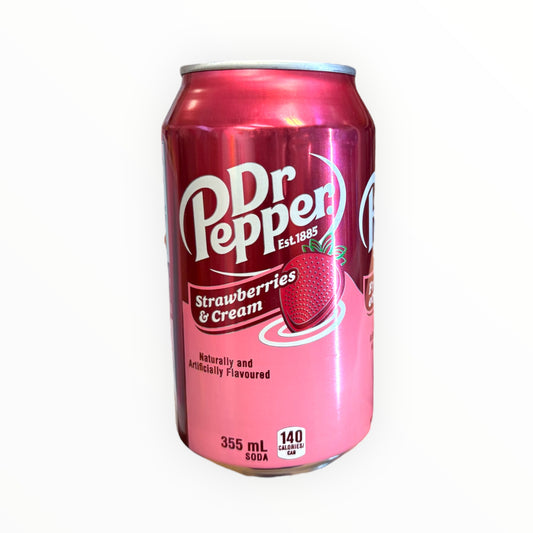 Strawberries & Cream Dr Pepper 355ml