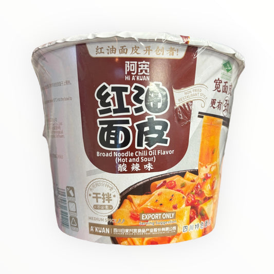 Broad Noodel Chili Oil Flavor (hot & sour)